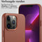 Accezz iPhone 13 Pro - Leren Hoesje - Geschikt voor MagSafe - Sienna Brown