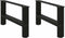 vidaXL - Salontafelpoten - 2 - st - 60x(30-31) - cm - staal - zwart