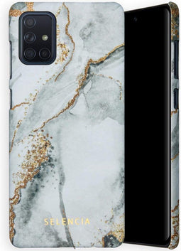 Selencia Hoesje Geschikt voor Samsung Galaxy A71 Hoesje - Selencia Maya Fashion Backcover - grijs