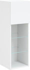 vidaXL - Tv-meubels - met - LED-verlichting - 2 - st - 30,5x30x90 - cm - wit