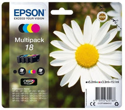 Epson C13T18064012 - Inktcartridge - Origineel - Cyaan Geel Magenta Zwart