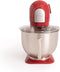 CREATE DOWNMIX RETRO - Keukenmachines -Planetaire Rotatiemixer - Foodprocessor - 6 Snelheid - Roestvrij Staal - 5L - Accessoires - Rood
