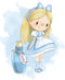 Blad Crochetts Alice 33 x 43 x 2 cm