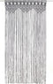 vidaXL - Gordijn - macramé - 140x240 - cm - katoen - antraciet