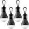 Travelhawk Campinglamp - 4 Stuks - LED - Waterbestendig - Zwart (4 stuks)