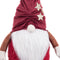 Christmas Kerstversiering Wit Rood Zand Weefsel Kerstman 35 Cm