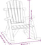 vidaXL - Tuinschommelstoel - 69x96x101 - cm - massief - vurenhout