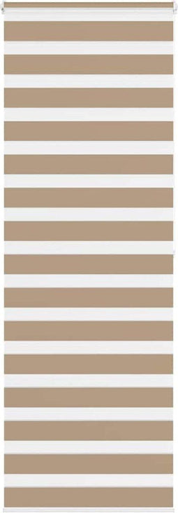 vidaXL - Zebra - Blind - 80x200 - cm - stofbreedte - 75,9 - cm - polyester - zandbruin