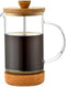 Cafetiere French Press koffiezetter bamboe 350 ml - Koffiezetapparaat voor verse koffie - 16 x 9 x 18 cm