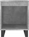 vidaXL - Nachtkastje - 40x35x50 - cm - bewerkt - hout - betongrijs