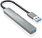 Aisens A106-0859 - USB Hub - 4 Poorten USB 2.0/3.2 - Grijs