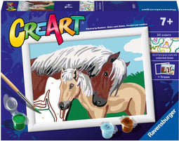 Ravensburger CreArt Mother & Foal - Schilderen op nummer voor kinderen