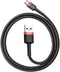 Baseus Cafule - USB naar Micro USB kabel - 65W snel opladen - Rood Zwart