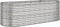 vidaXL - Plantenbak - 224x80x68 - cm - gepoedercoat - staal - zilverkleurig