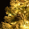 vidaXL - Kerstboom - met - LED - en - dennenappels - en - sneeuw - 150 - cm - PVC - en - PE