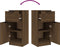 vidaXL - Dressoirs - 2 - st - 30x30x70 - cm - bewerkt - hout - bruin - eikenkleur