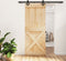vidaXL - Schuifdeur - met - beslag - 85x210 - cm - massief - grenenhout