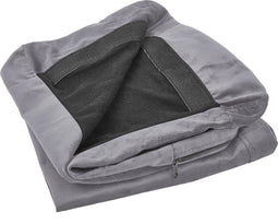 Beliani BERNES - Sierkussen - Grijs - Fluweel