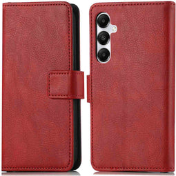 iMoshion Hoesje Geschikt voor Samsung Galaxy A55 Hoesje Met Pasjeshouder - iMoshion Luxe Bookcase - Rood