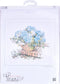 Thea Gouverneur - Borduurpakket met telpatroon - 2046 - Voorgesorteerde DMC Garens - Blauwe Hortensia - Linnen - 44 cm x 39 cm - DIY Kit