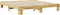 vidaXL - Bedframe - zonder - matras - 180x200 - cm - massief - hout - eiken