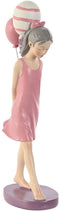 Decoratieve figuren Home ESPRIT Roze Mauve chica 7 x 11 x 27 cm
