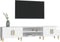 vidaXL - Tv-meubel - 180x31,5x40 - cm - bewerkt - hout - hoogglans - wit