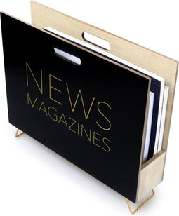 Balvi tijdschriftenhouder NEWS zwart