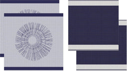 //DDDDD combiset 2 keukendoeken & 2 theedoeken Osaka indigo