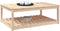 vidaXL Tuintafel 121x82,5x45 cm massief grenenhout