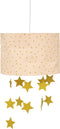 Atmosphera Kids Hanglamp roze met sterren - Goud - Kinderverlichting - E27 - 30 x 20 cm