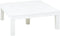 vidaXL - Tuintafel - 78x78x31 - cm - kunststof - wit