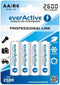 Everactive EVHRL6-2600 - R6 AA 2600mAh Ni-MH oplaadbaar - LSD technologie - tot 1200 oplaadcycli