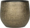Ter Steege Plantenpot - keramiek - goud - metaal look - D15 x H13 cm