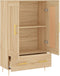 vidaXL - Hoge - kast - 69,5x31x115 - cm - bewerkt - hout - sonoma - eikenkleurig