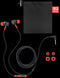 PowerA Wired Earbuds - In-ear - Draad - Microfoon - Rood Zwart