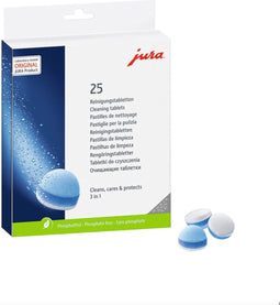 Jura 3-Fasen Reinigingstabletten - 25 stuks - Vernieuwde formule - Koffiemachinereiniger