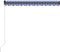 vidaXL - Luifel - handmatig - uittrekbaar - met - LED - 350x250 - cm - blauw - en - wit