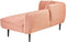 CHEVANNES - Chaise longue - Perzik - Linkszijdig - Polyester