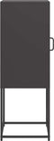 vidaXL - Dressoir - 36x39x107 - cm - koudgewalst - staal - zwart