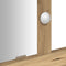 vidaXL - Kaptafel - met - LED-verlichting - in - Artisan - Eiken - 79x41x140 - cm