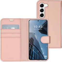 Accezz Samsung Galaxy S23 Plus - Wallet Softcase Bookcase - 3 pashouders - Rosé Goud