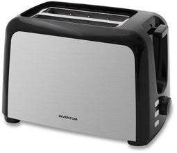 Inventum GB420B - Broodrooster - 750W - 2 sneetjes - Aluminium/RVS/Zwart