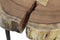Bijzettafel Live Edge - medium - acacia/ijzer