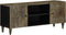 vidaXL - Tv-meubel - 105x33,5x46 - cm - massief - mangohout - lichtgrijs