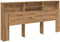 vidaXL - Hoofdbordkast - 200x19x103,5 - cm - bewerkt - hout - artisanaal - eiken