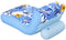 Bestway Luxury fabric lounge - Luchtbed met rugleuning en bekerhouder - Blauw