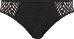 Freya Urban - Bikini Slip - Flatterende beenlijn met chevron-details - Zwart