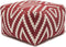 SVJ Poef Vierkant - 55 x 55 x 37 cm - Katoen - Rood