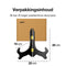 Luft Houten borden display - Bordenstandaard - Tot 27 cm hoog - Zwart